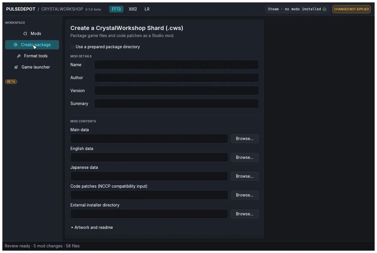 Create package