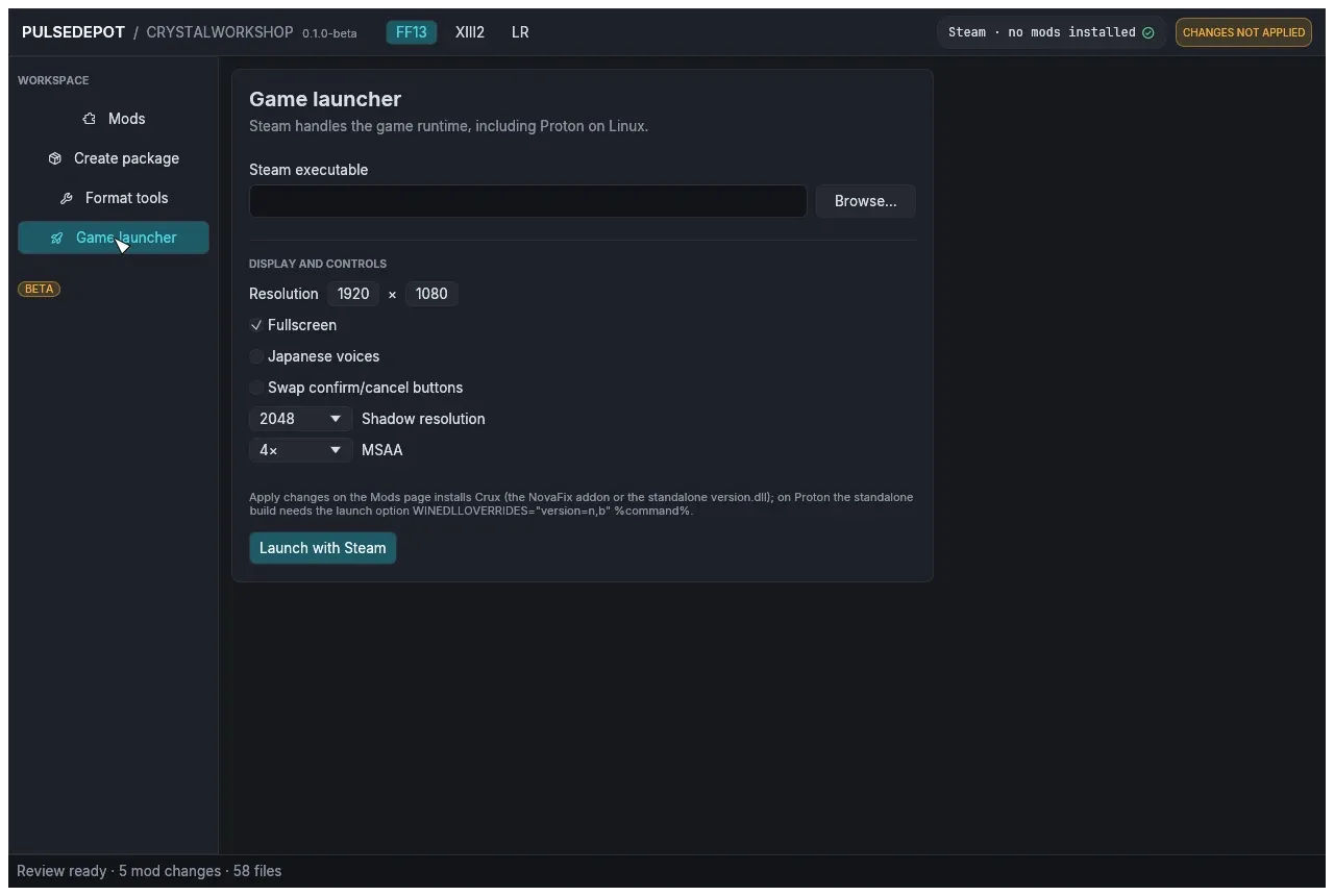 Game launcher